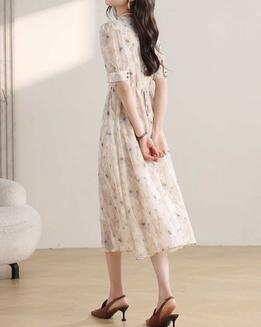 Amara Mist Bloom Midi Dress