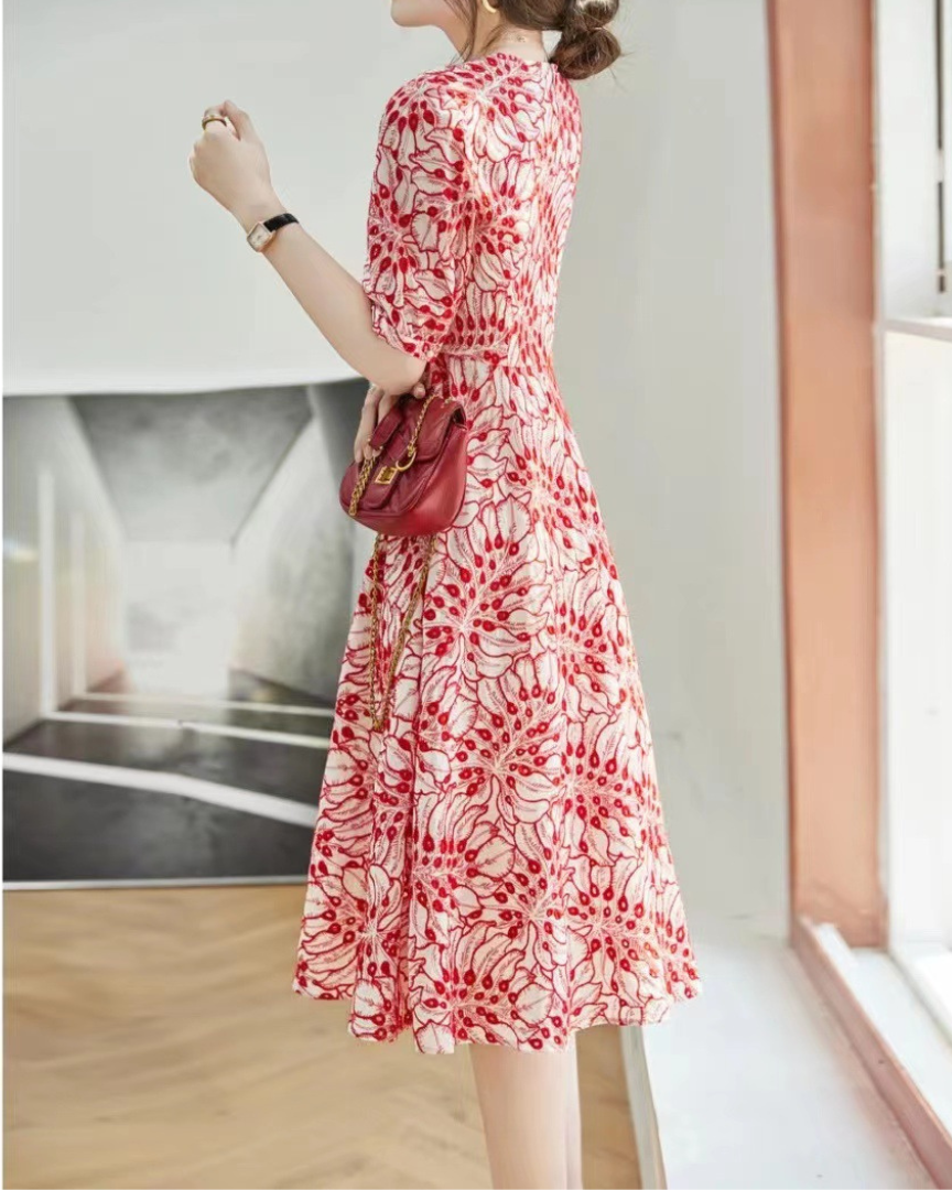 June Bloom Embroidered Dress
