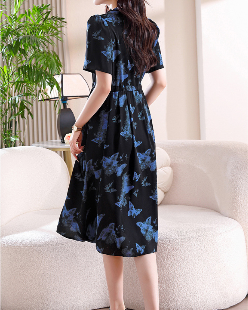 Mira Float Butterfly Midi Dress
