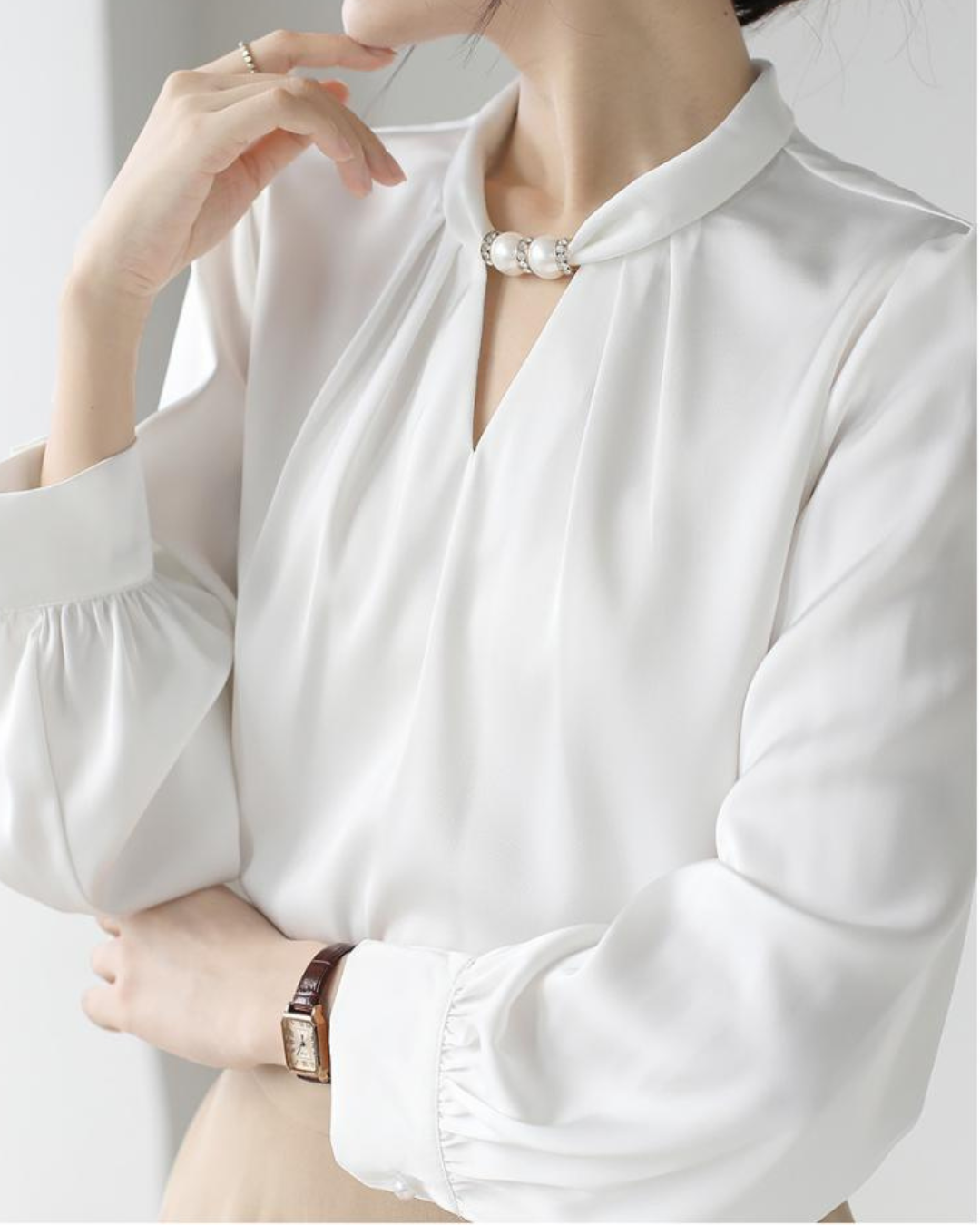 Lila Drift Long Sleeve Light Blouse