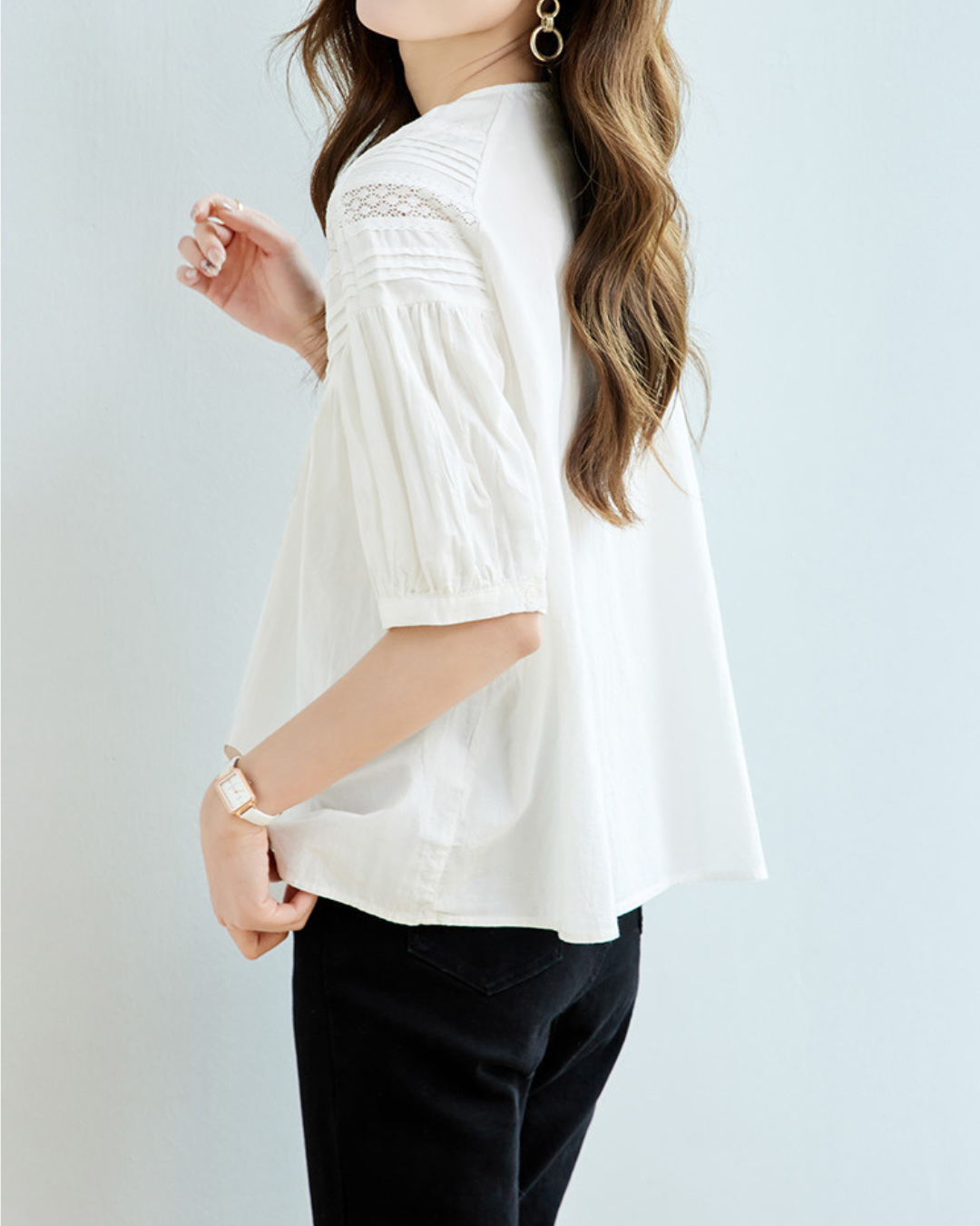 Mabel Calm Pleat Blouse