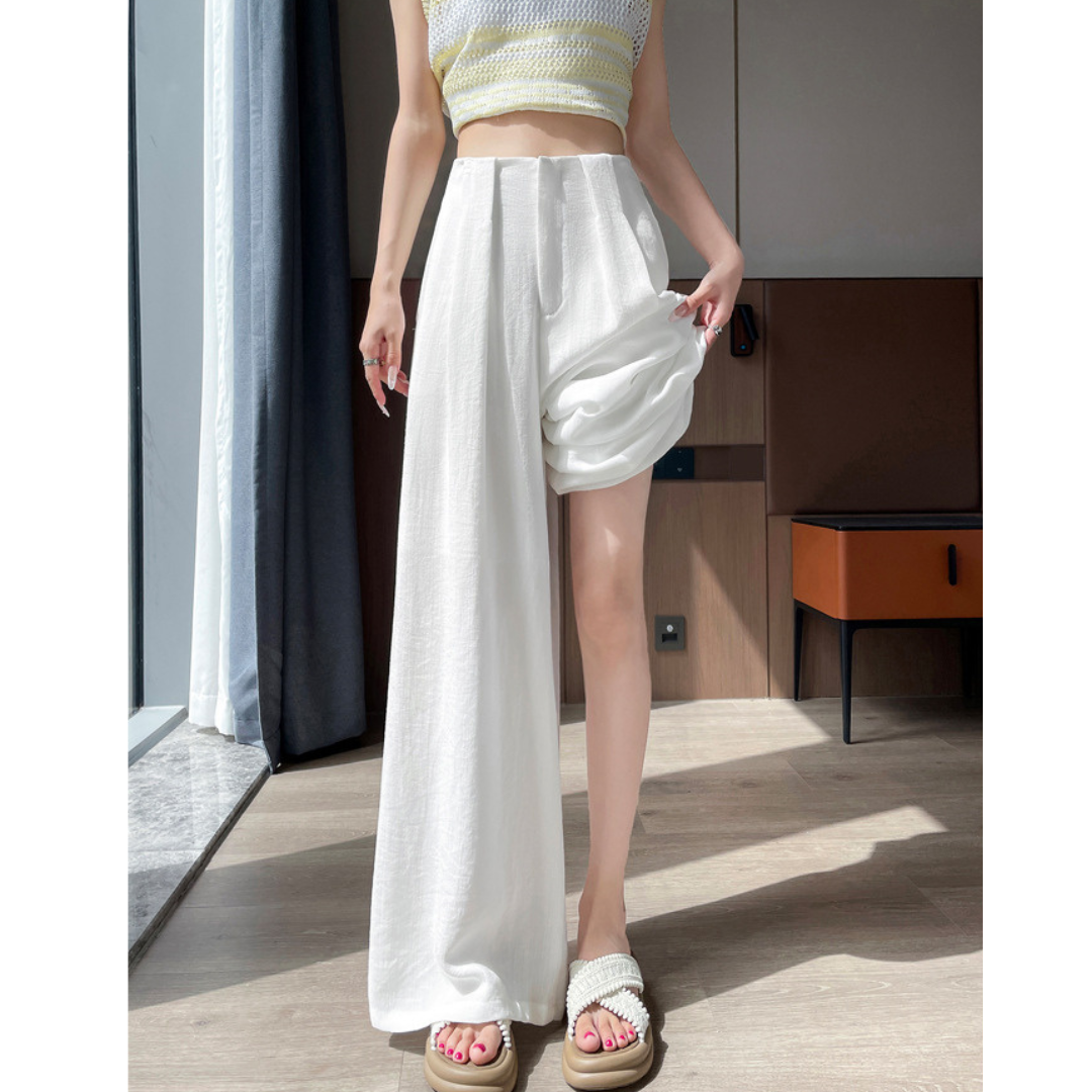 Alba Tie Wide Flax Pants