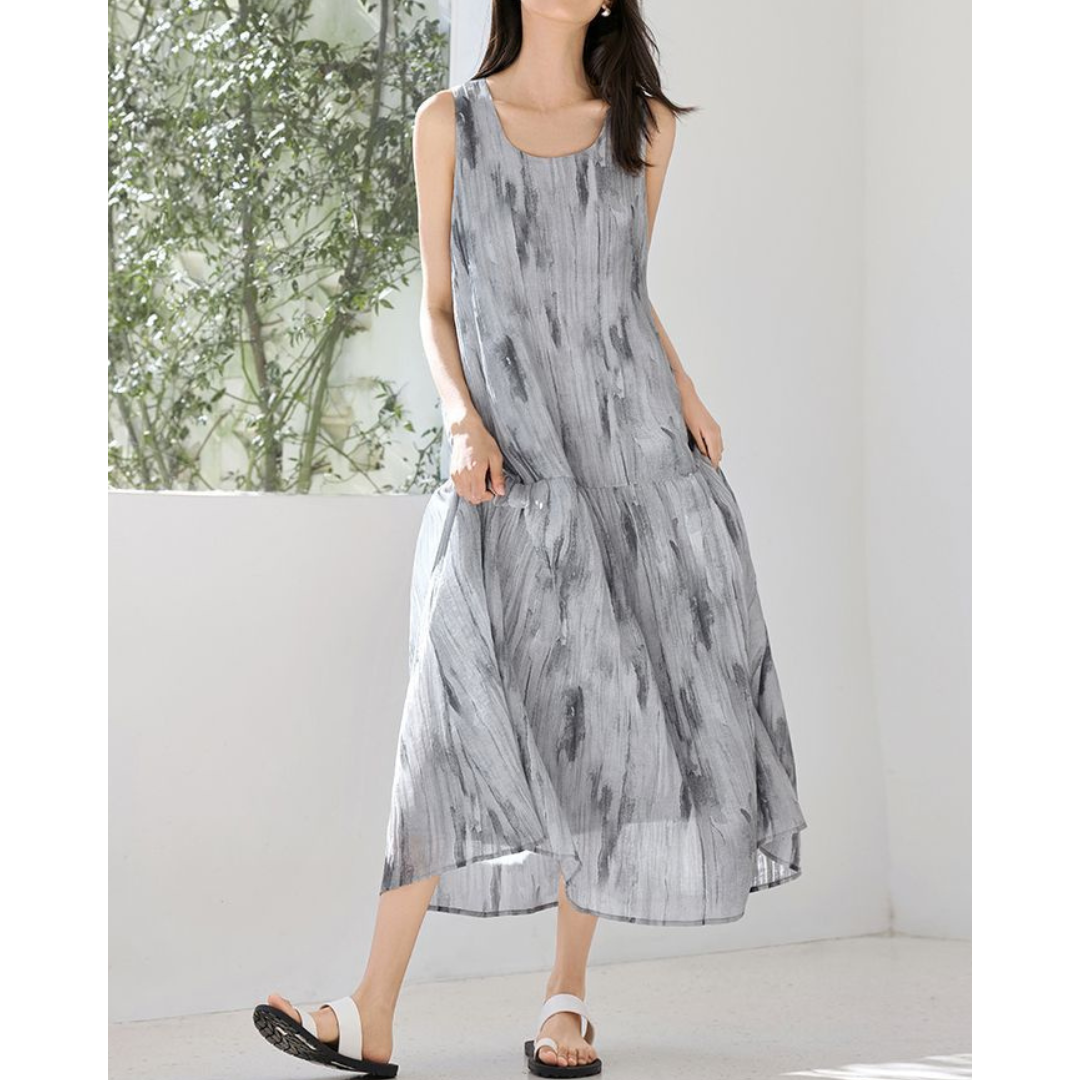Mira Drift Brush Maxi Dress