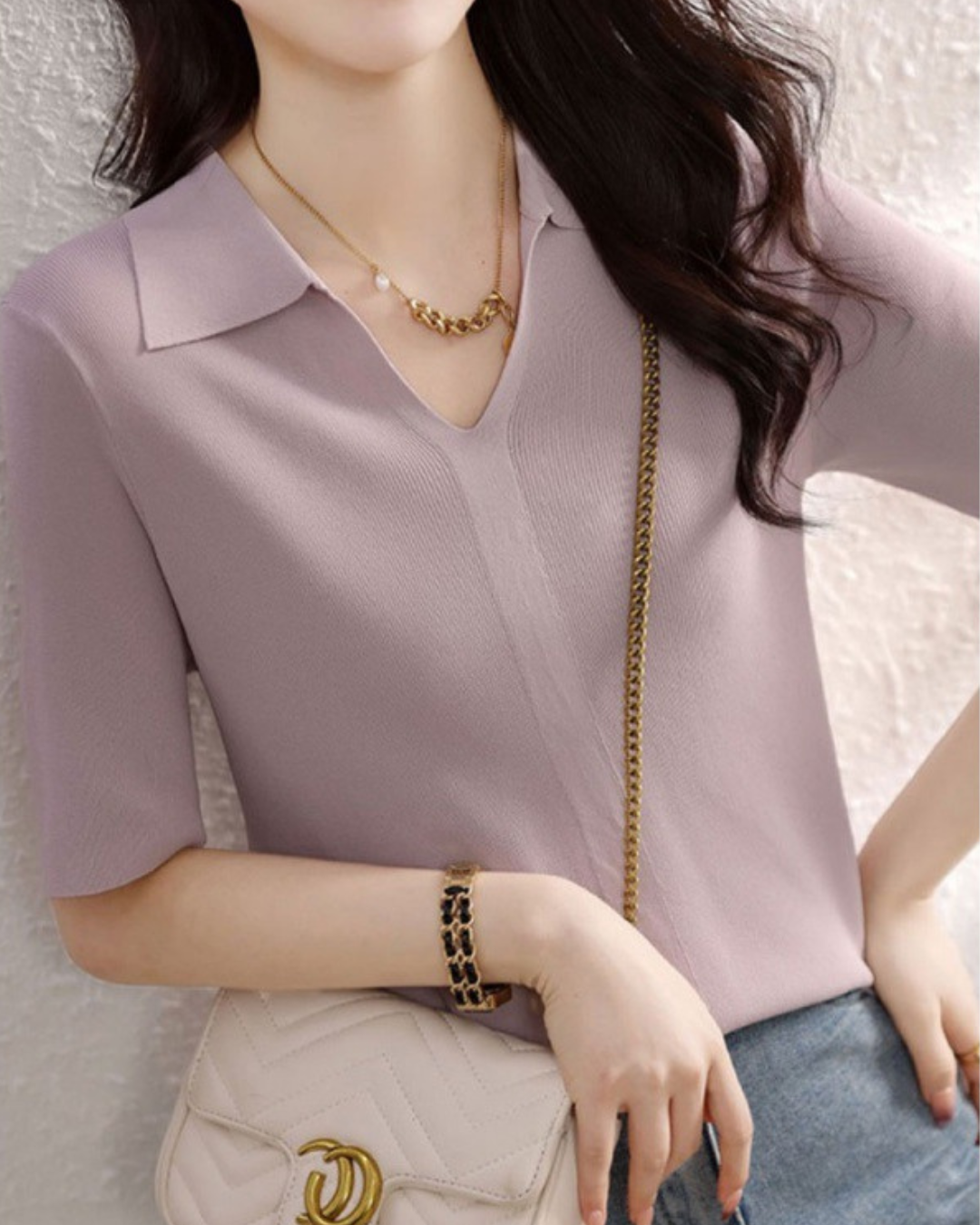 Odessa Wave Collar T-shirt