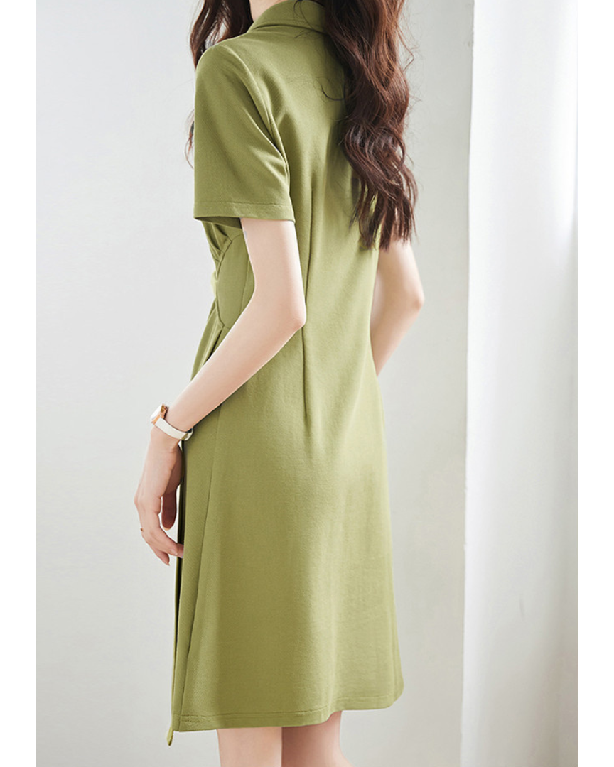 Romi Zip Curve Polo Dress