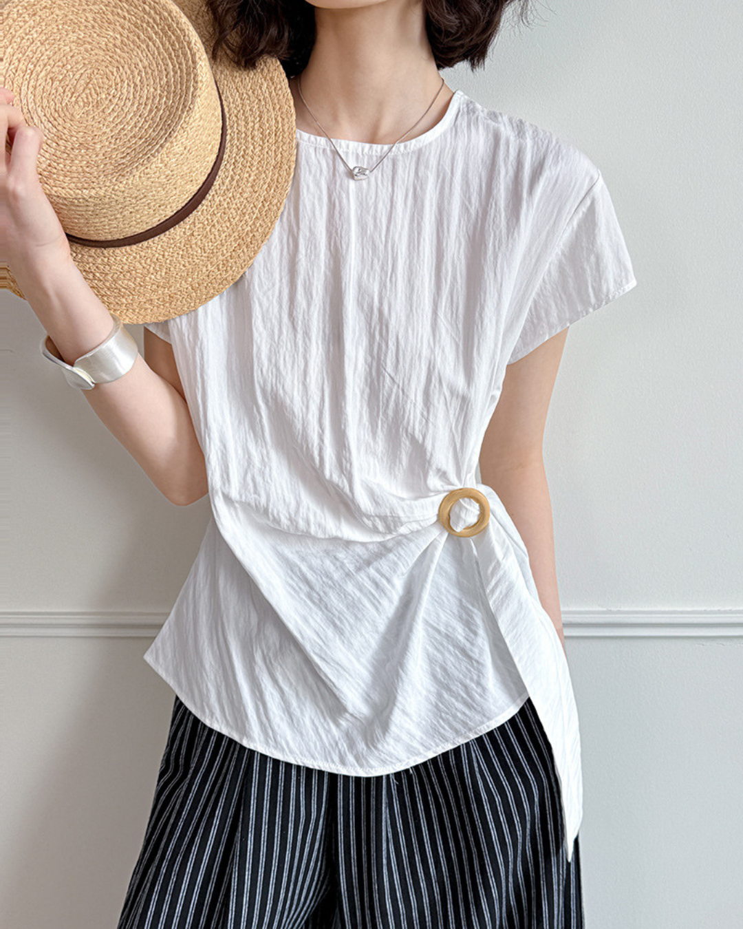 Elowen Ring Wrap Crinkle T-Shirt