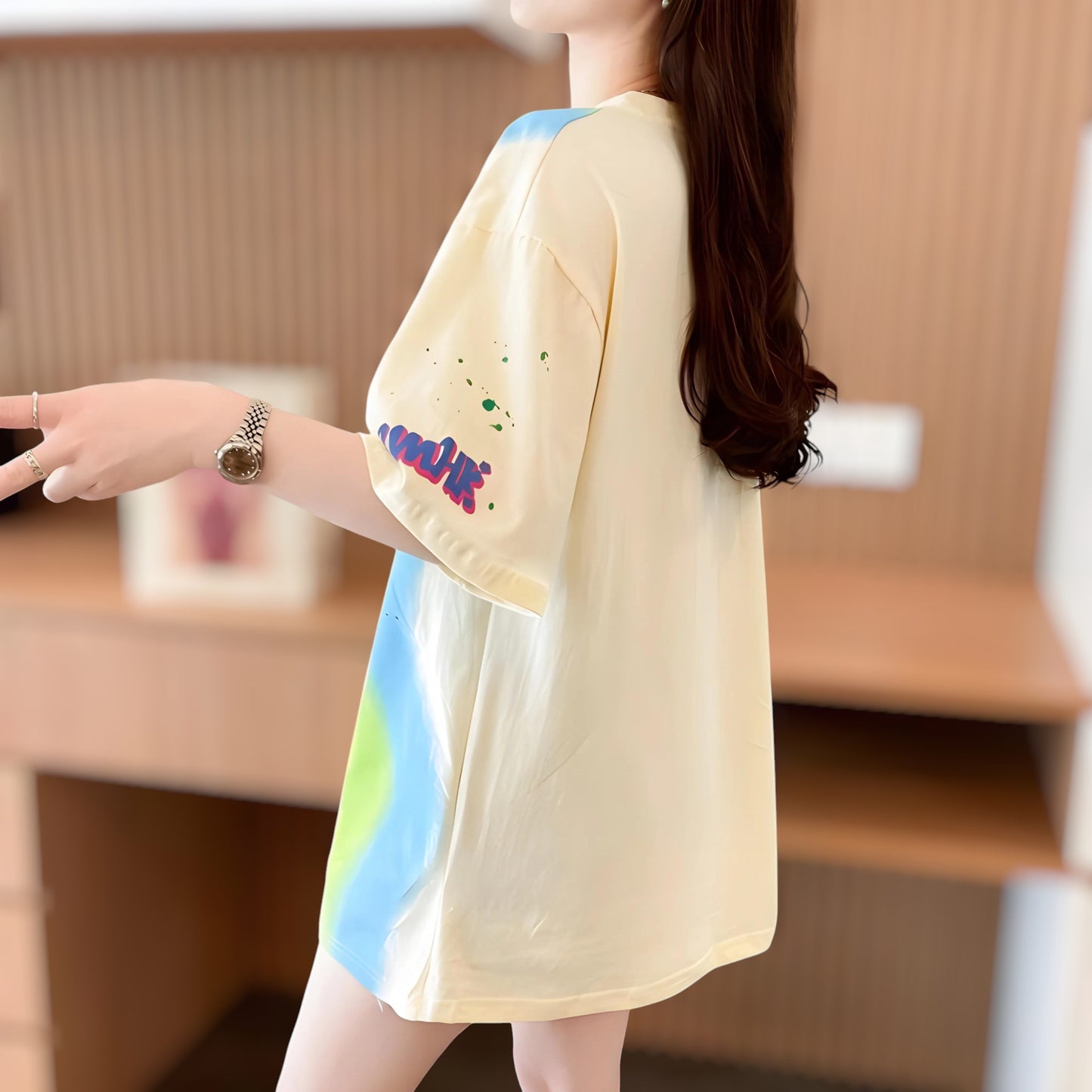 Cloud Pop Paint Oversized T-Shirt