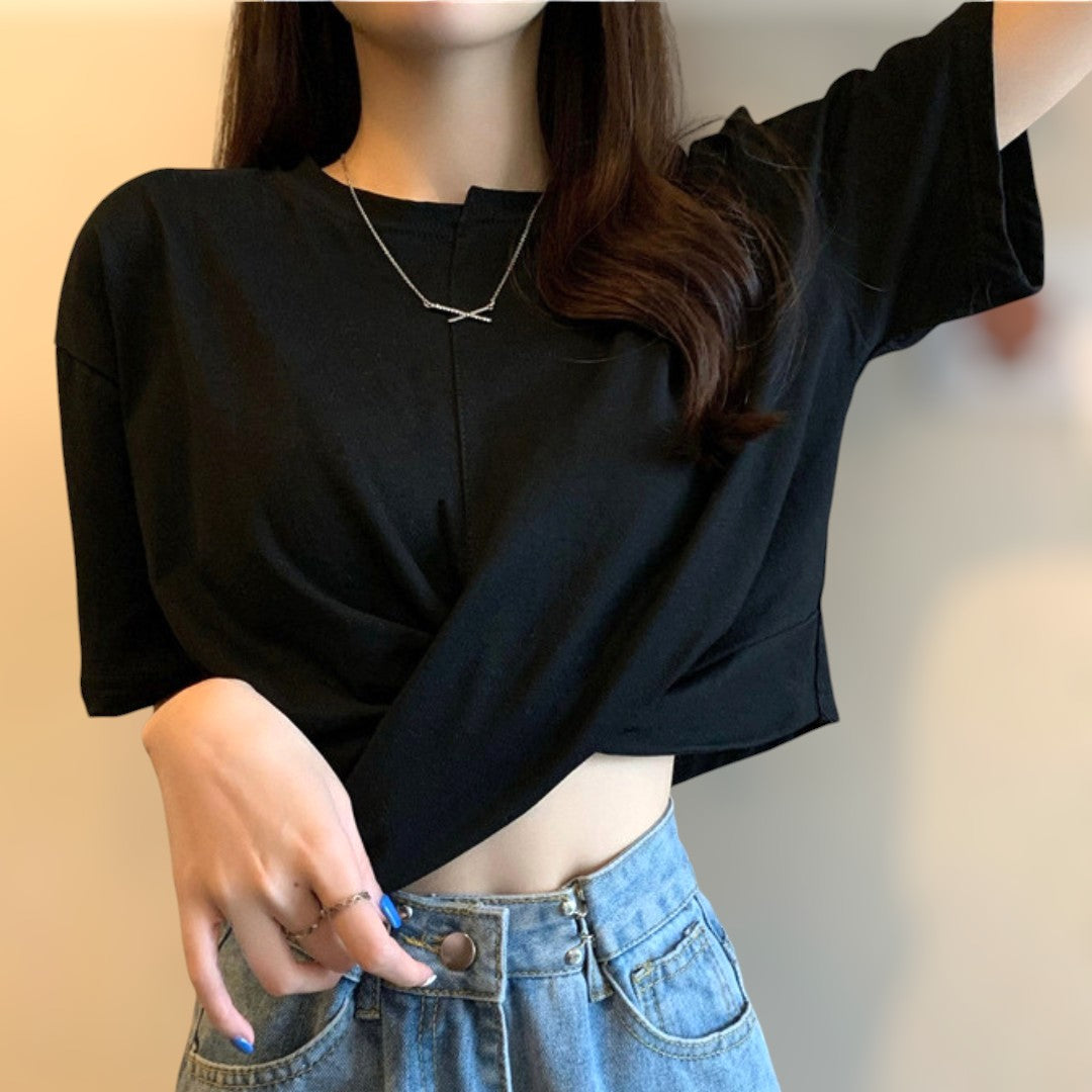 Mira Soft Twist Front T-Shirt