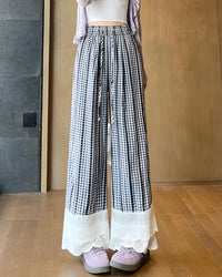 Gingham Black