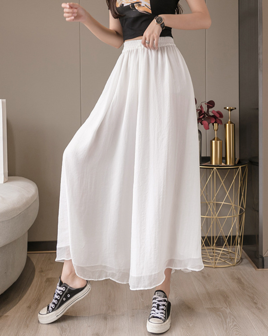 Liora Airy Chiffon Flow Pants