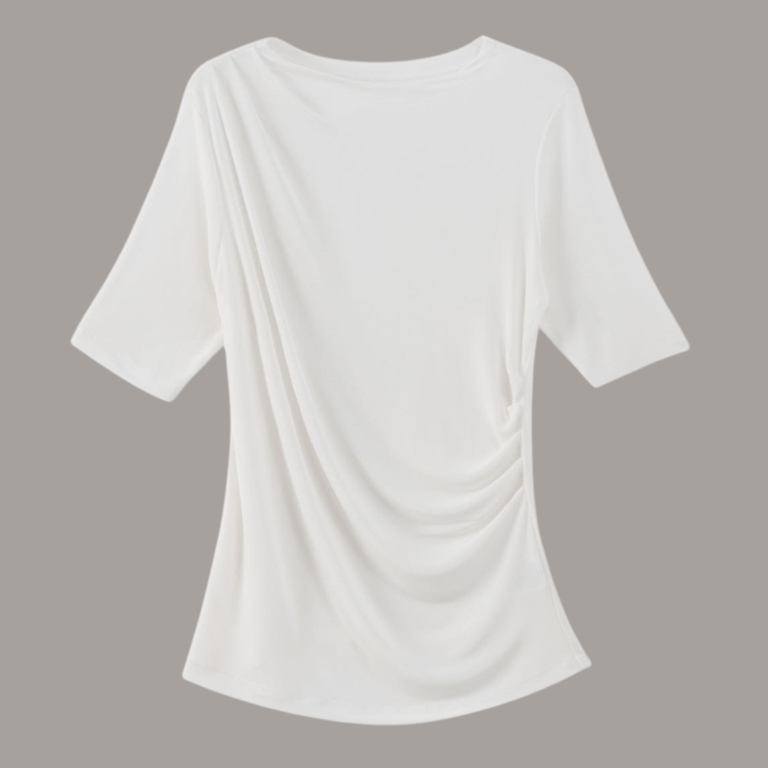 Elise Drape Acetate T-Shirt