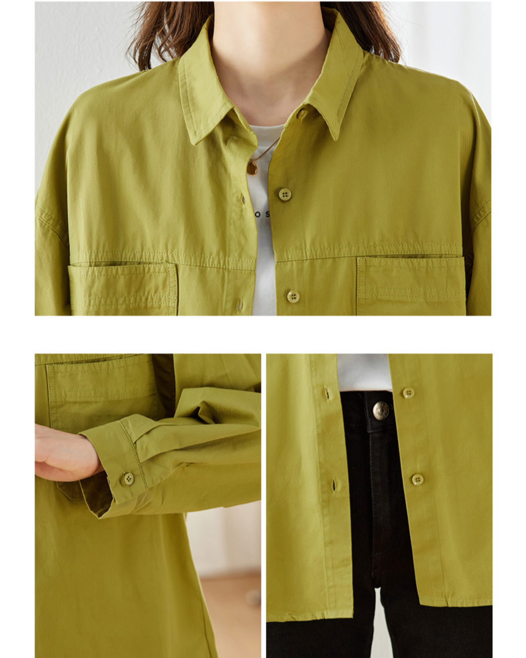 Lina Flow Cotton Pocket Shirt