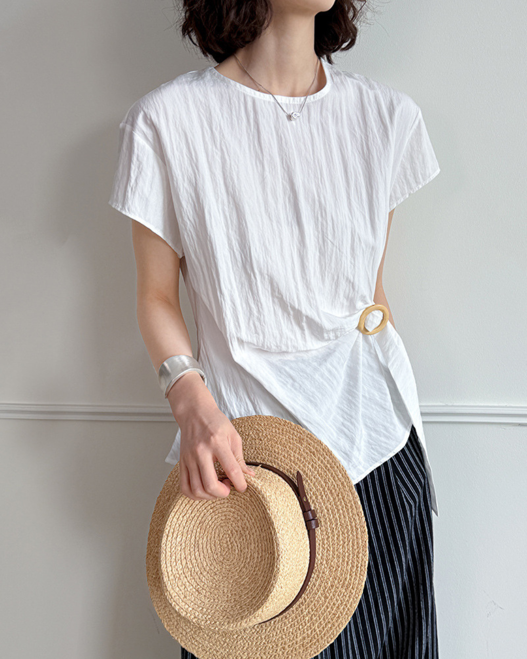 Elowen Ring Wrap Crinkle T-Shirt