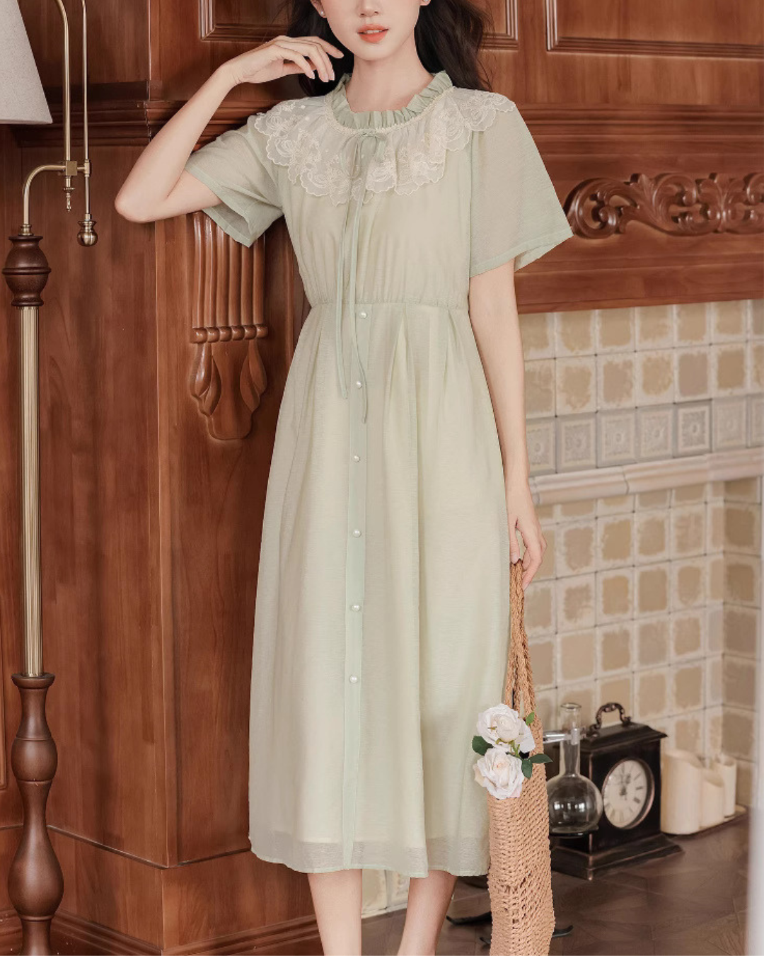 Melody Lace Front Tie Dress