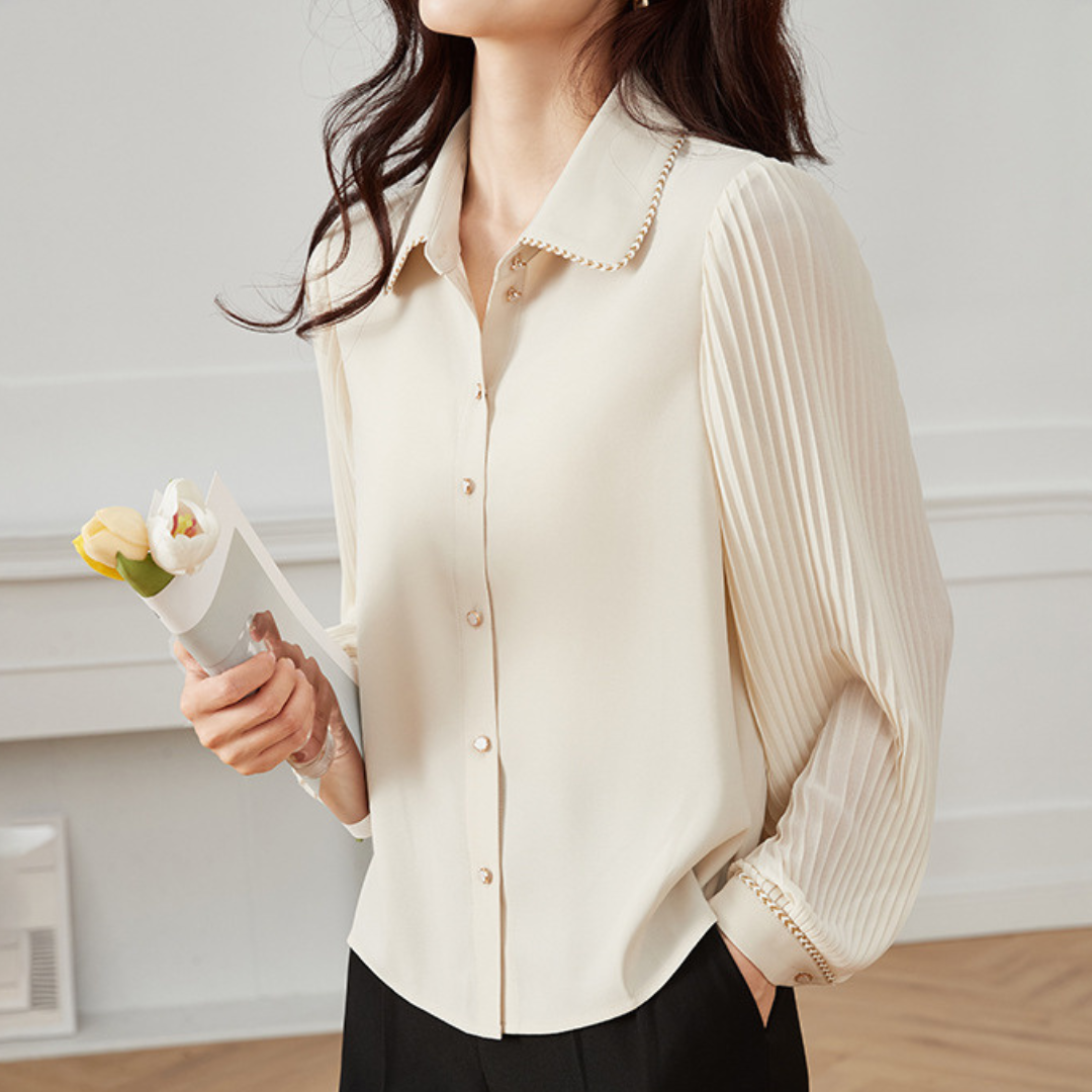 Aira Lapel Soft Collar Blouse