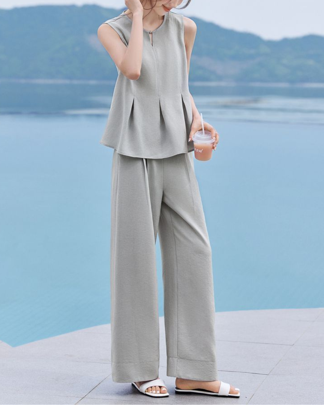 Lina Flow Pleat Wide Set