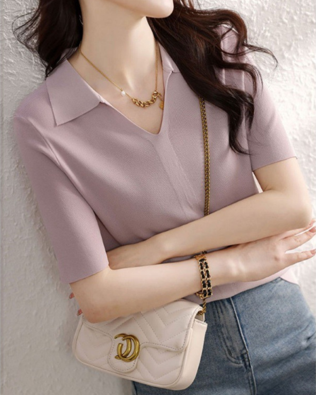 Odessa Wave Collar T-shirt