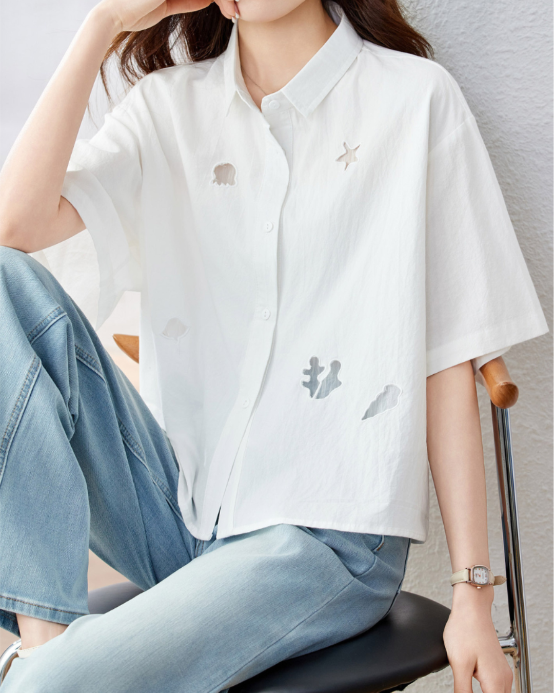 Isla Breeze Embroidery Shirt