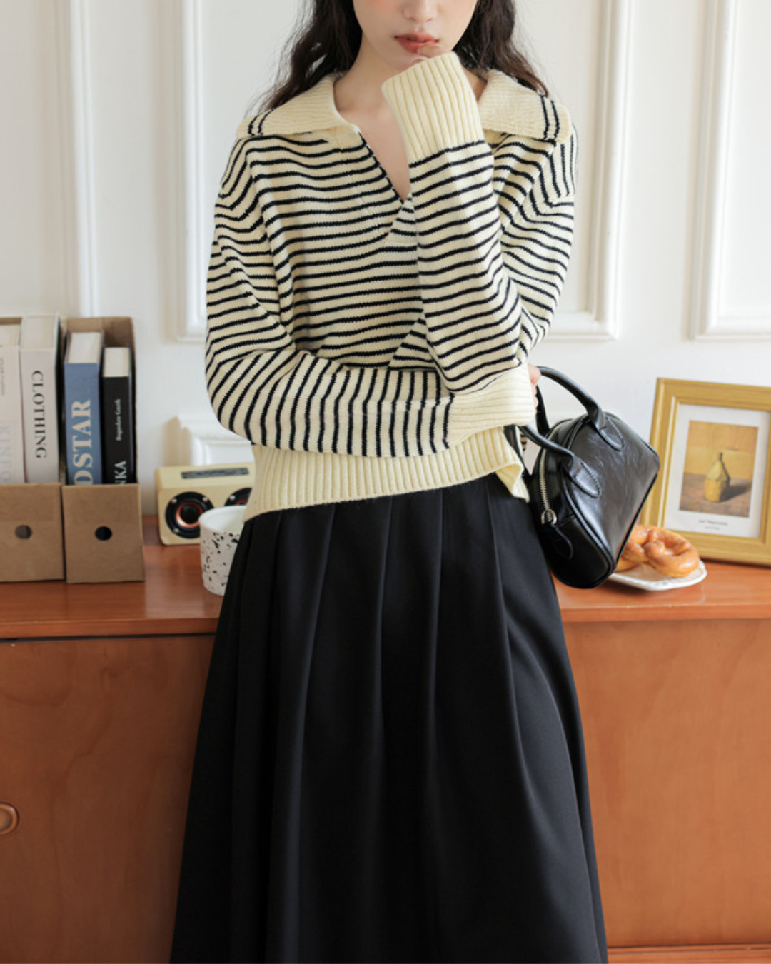 Marcie Stripe Relax Knit Top
