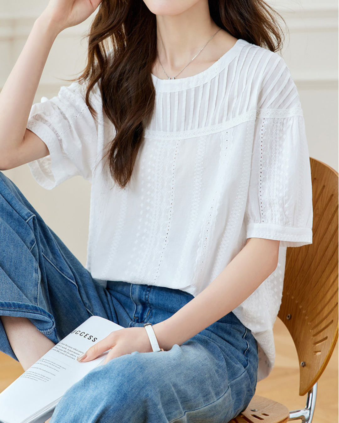 Liora Whisper Pleat Blouse