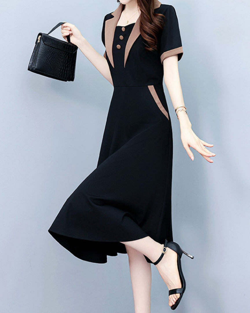 June Ease Panel Midi Dress