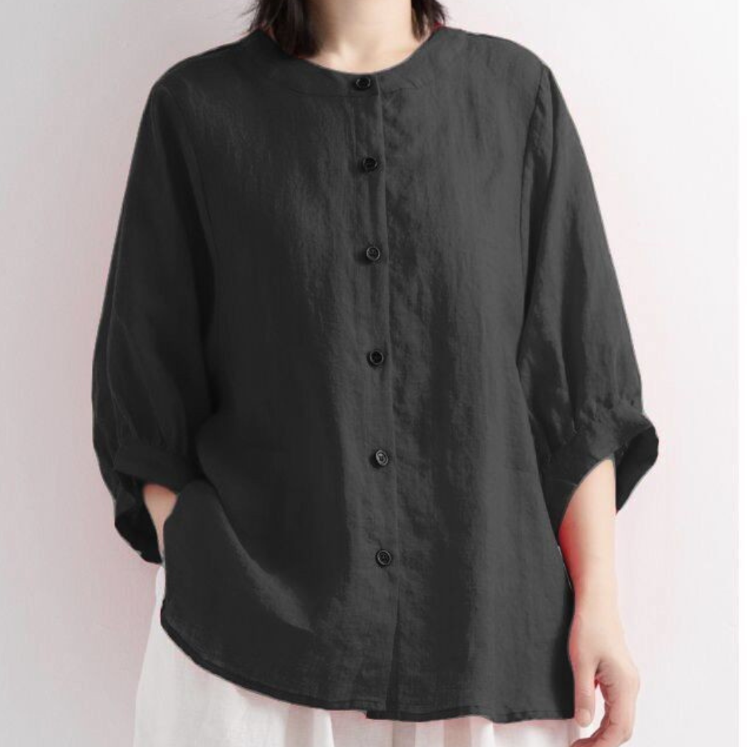 Luna Bloom Soft Puff Sleeve Blouse
