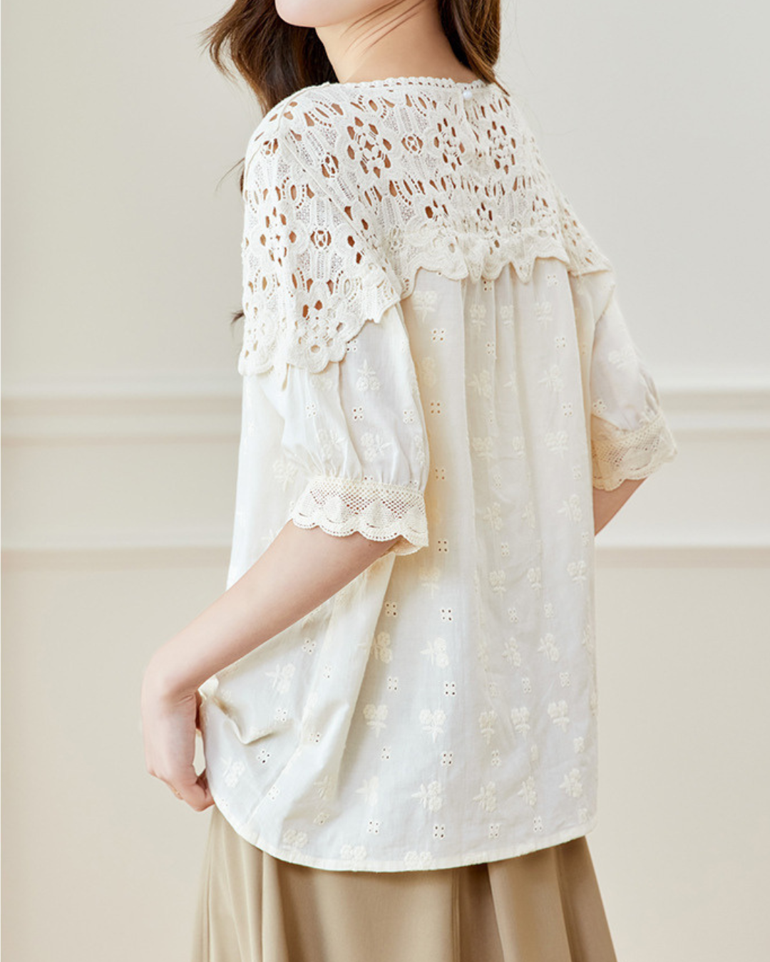 Emery Lace Garden Blouse