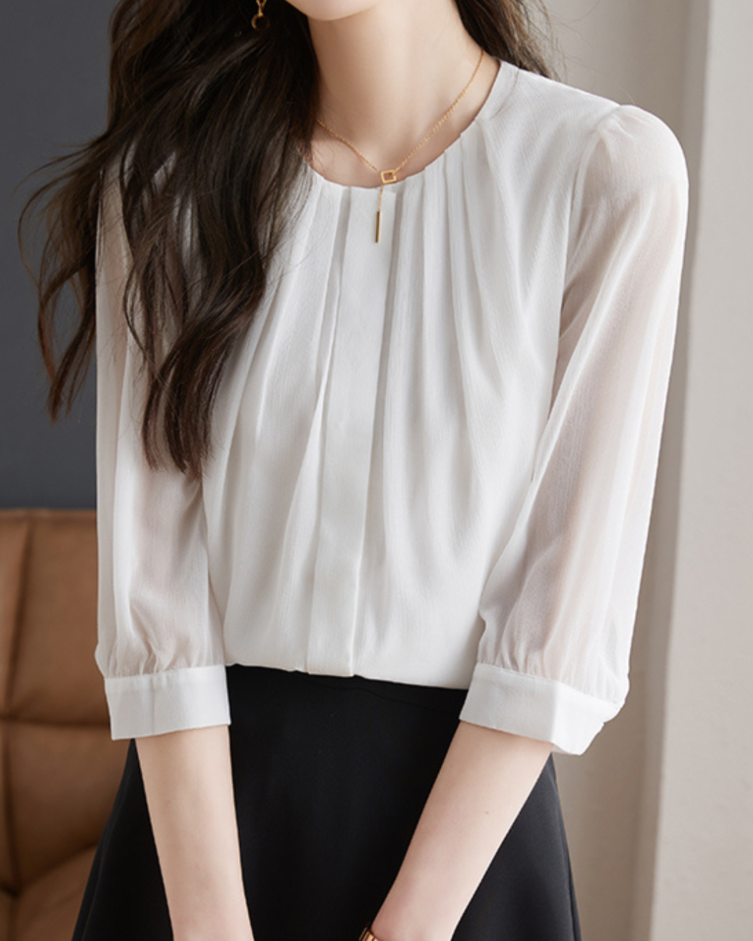 Nora Soft Curve Sleeve Blouse