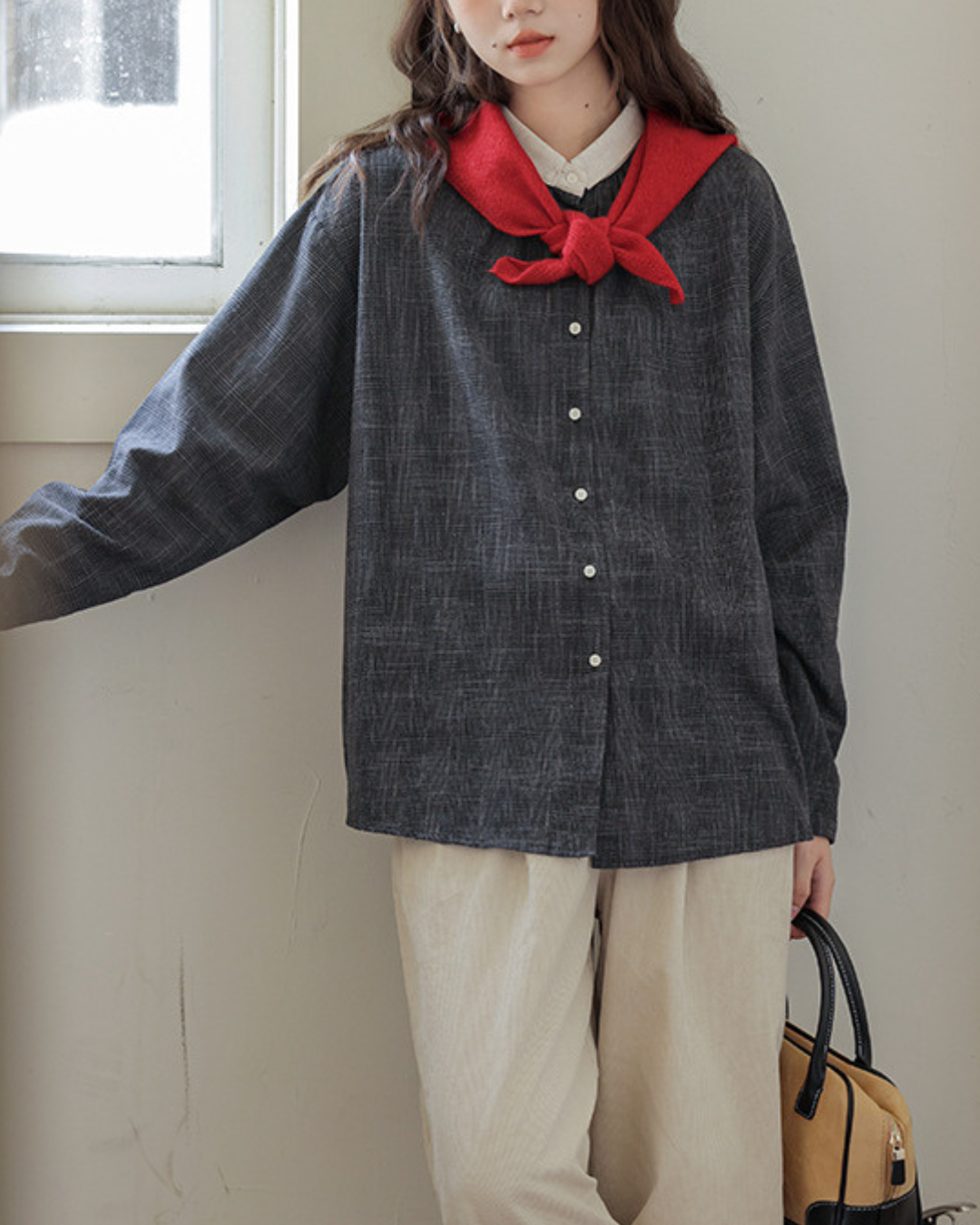Nella Contrast Collar Shirt