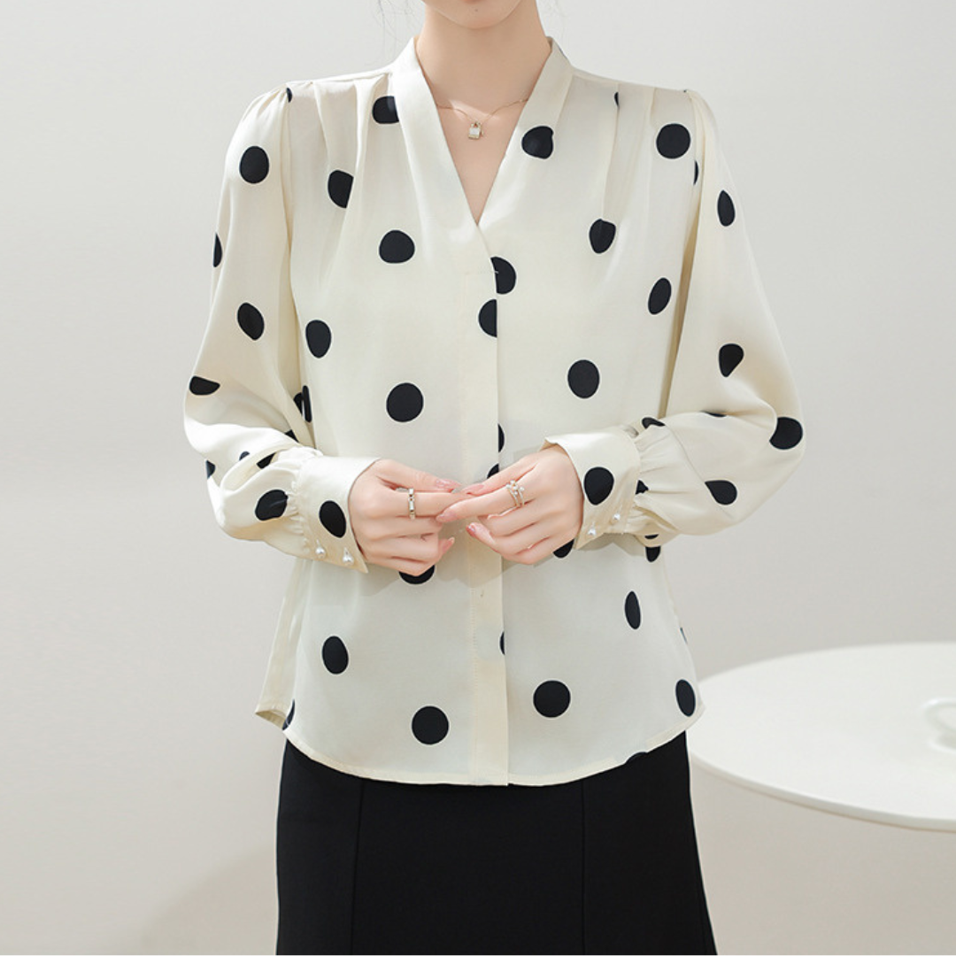 Elise Dot Soft Blouse