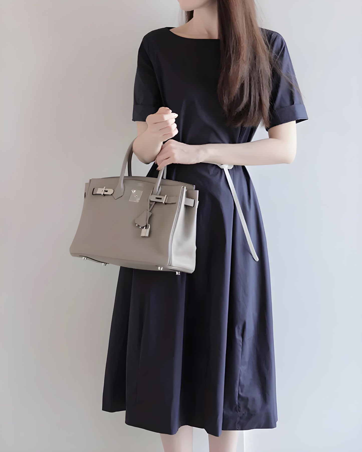 Liora Ease Tie-Waist Dress