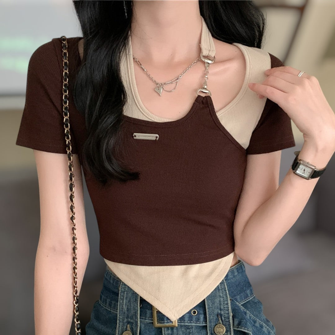 Lyra Twin Layer Curve T-Shirt
