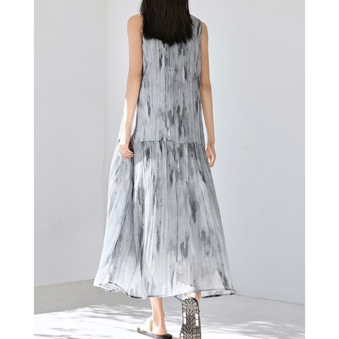 Mira Drift Brush Maxi Dress