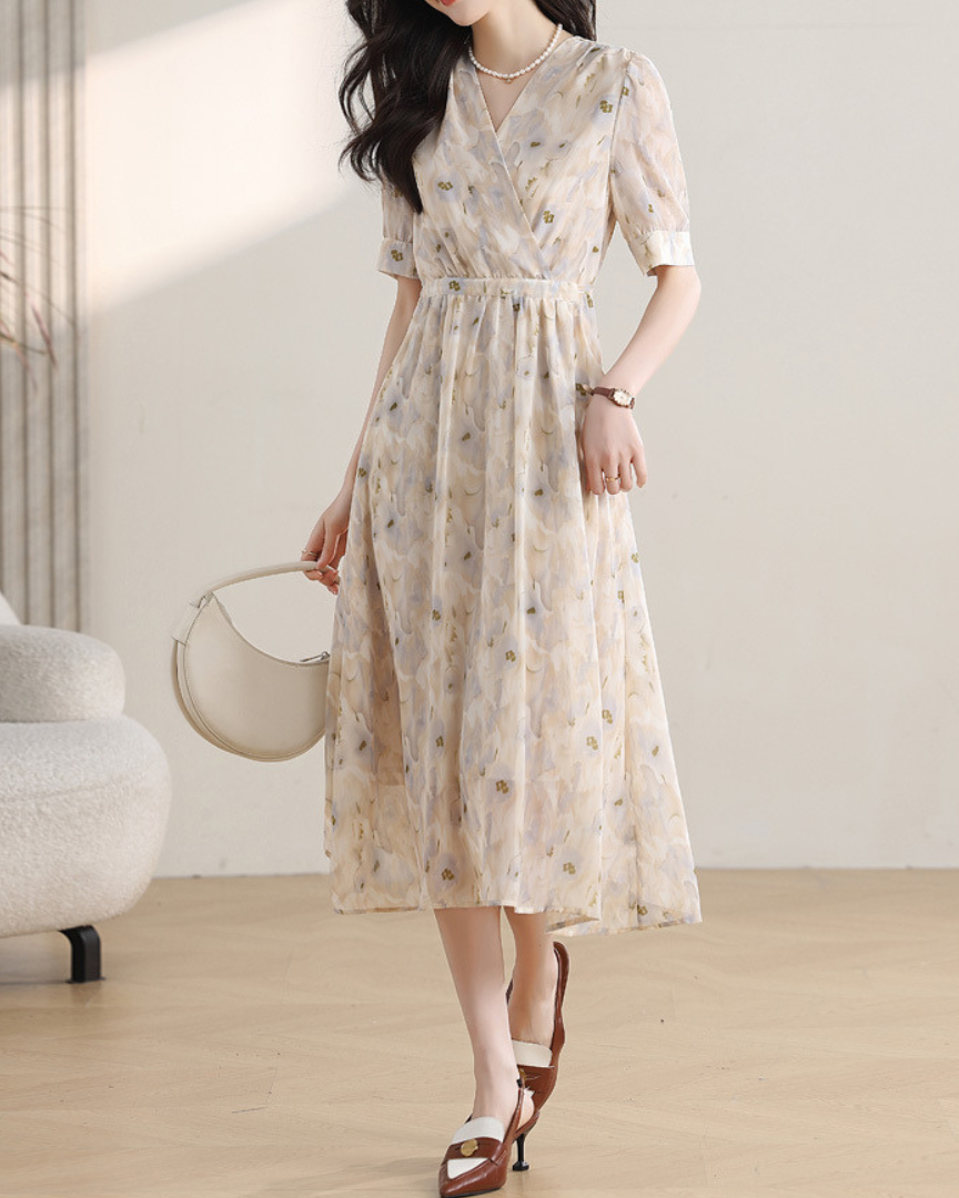 Amara Mist Bloom Midi Dress