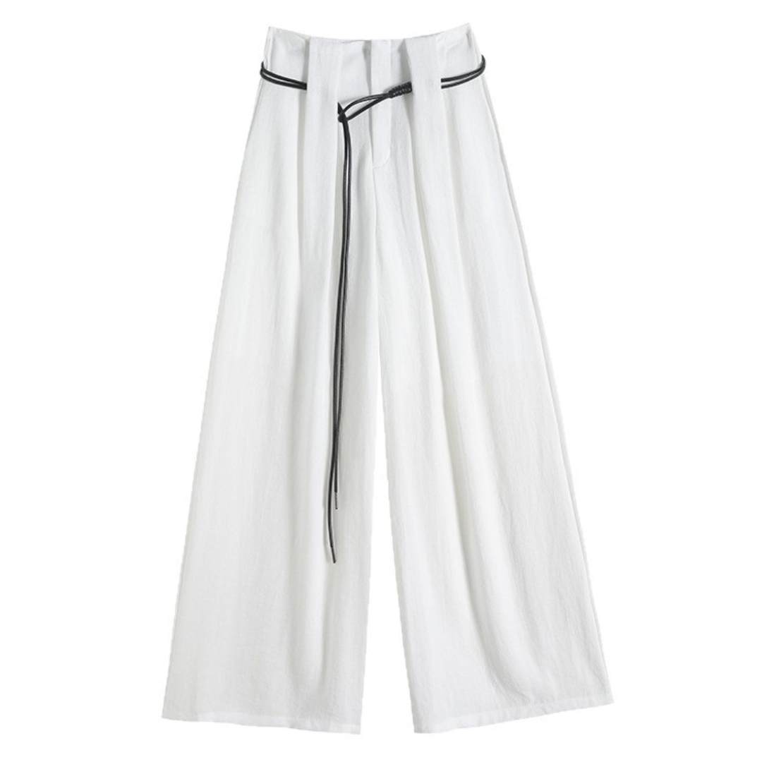 Alba Tie Wide Flax Pants