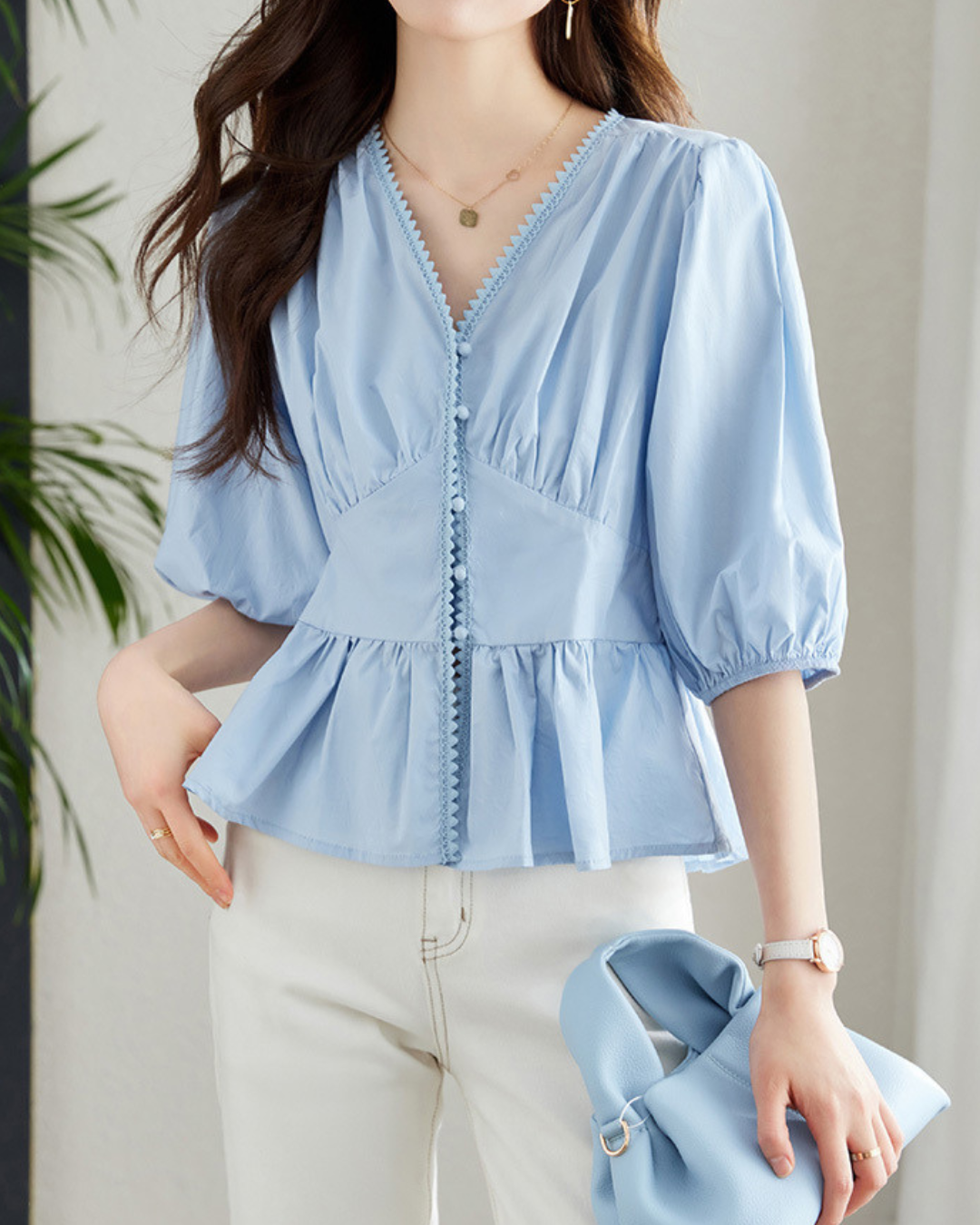 Elin Grace Peplum Blouse