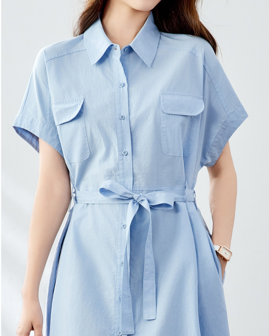 Mira Ease Utility Shirt Dress