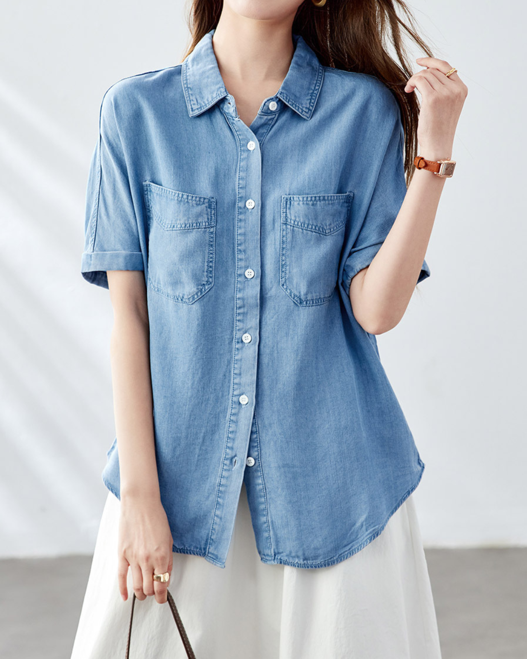 Liora Ease Denim Shirt