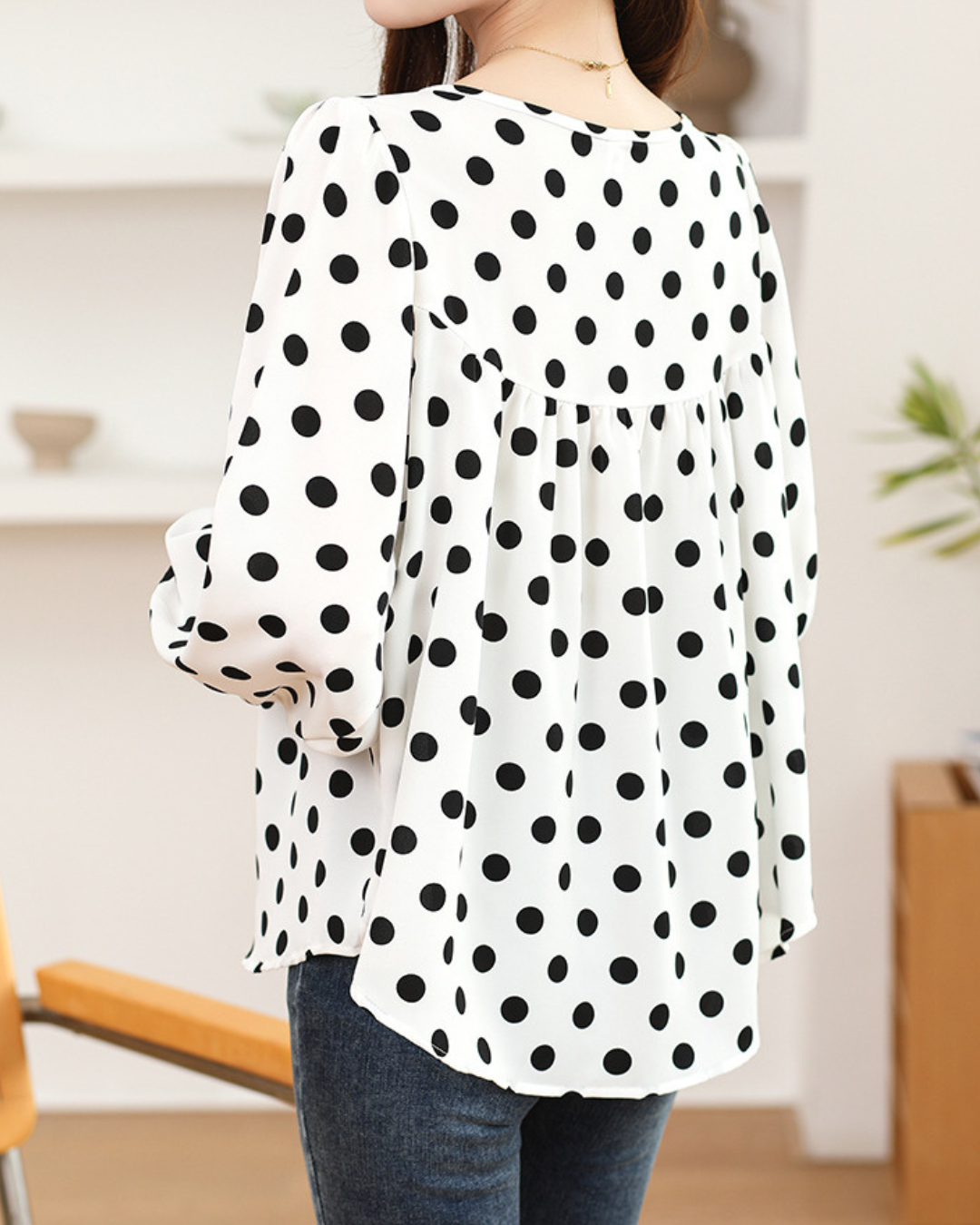 Lina Poise Dot Blouse