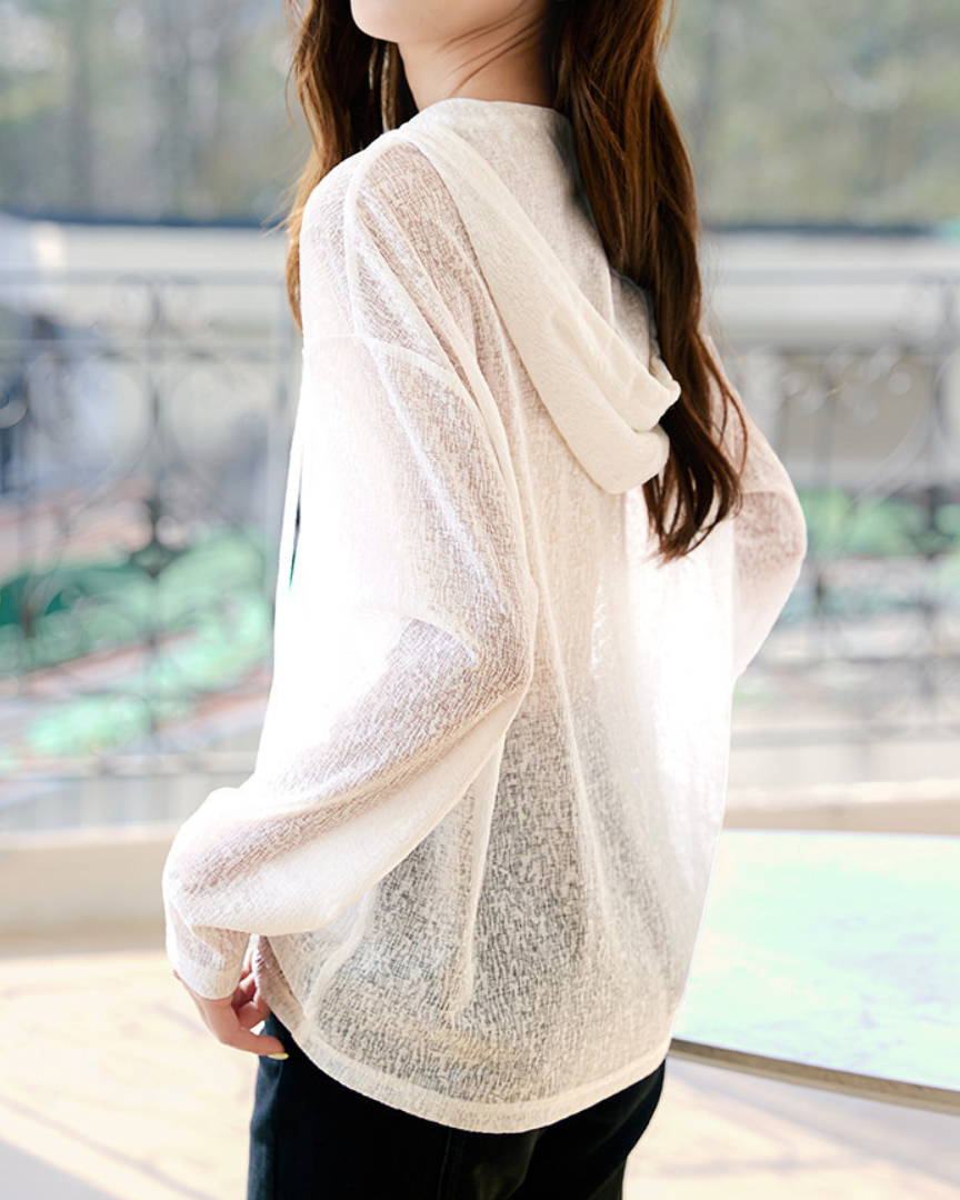 Elsie Sheer Hooded T-Shirt