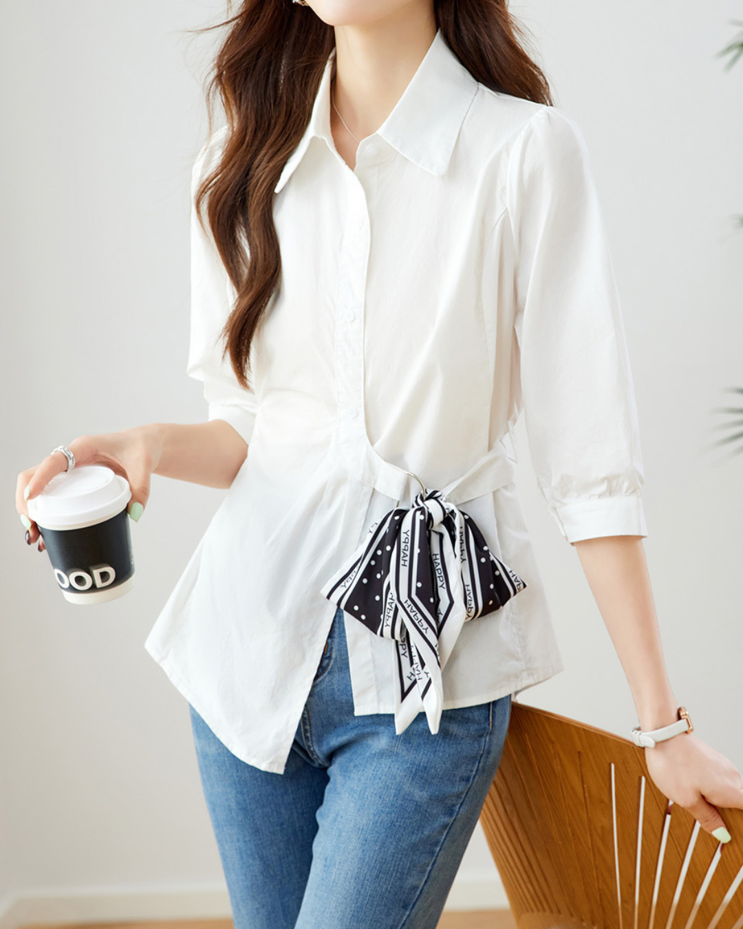Celine Bow Soft Blouse