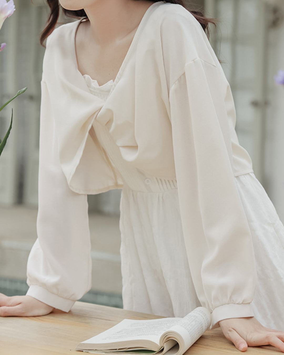 Lilou Draped Twist Blouse