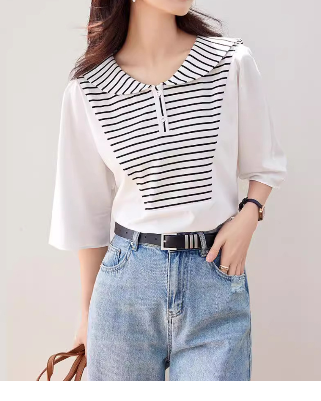 Lila Sailor Stripe T-Shirt