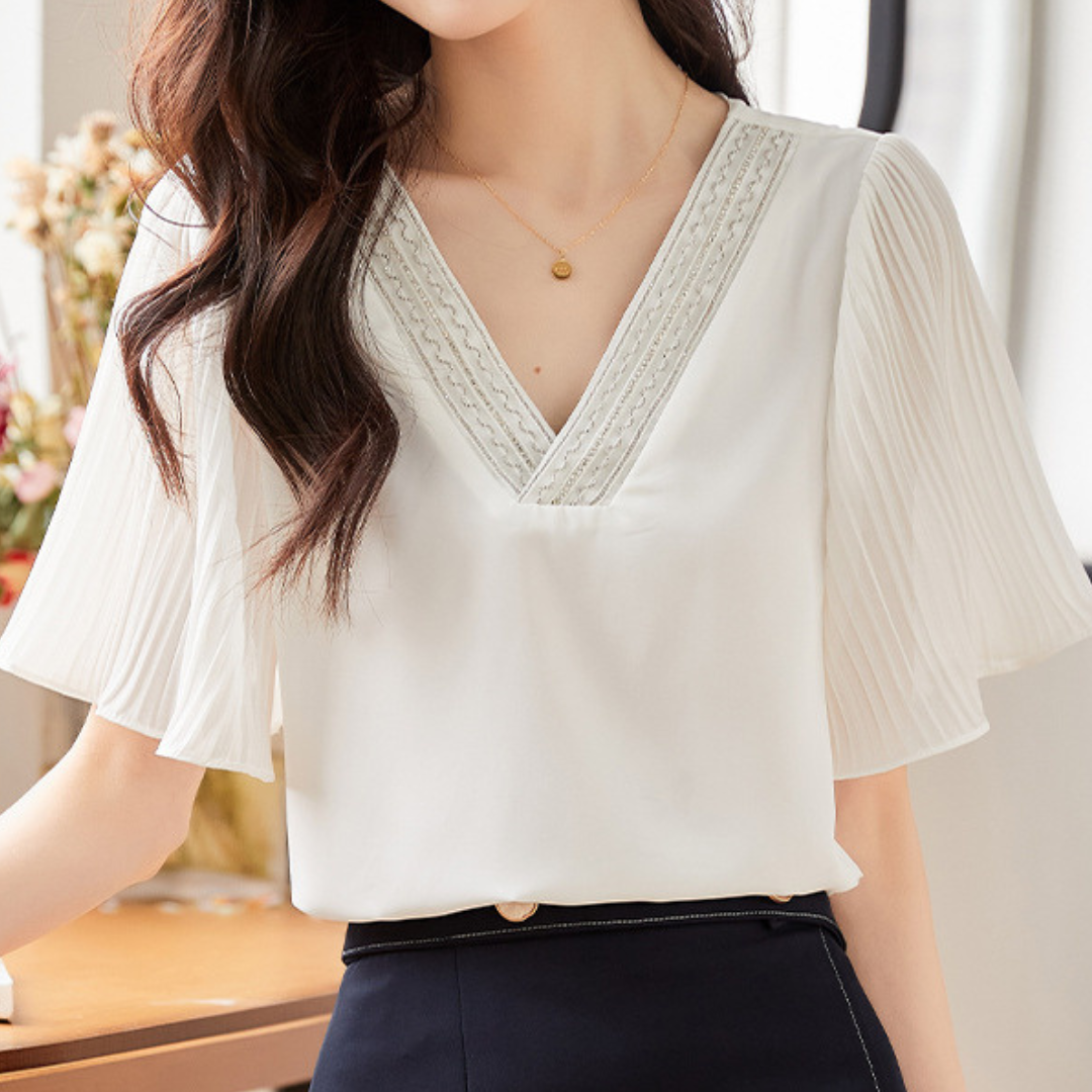 Aria Light Pleat Blouse