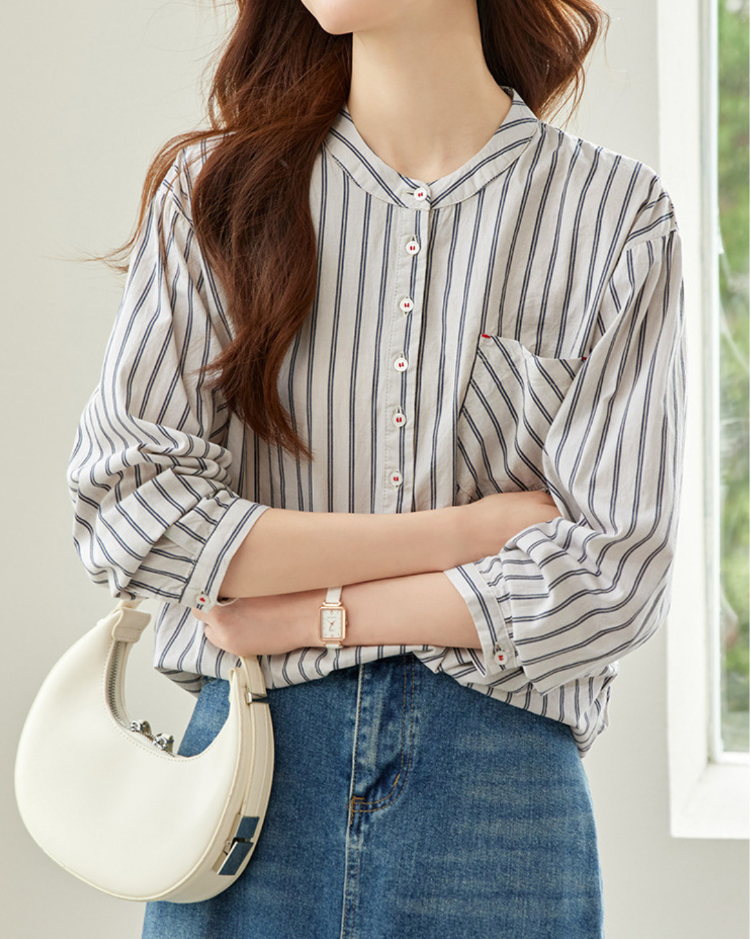 Amara Ease Stripe Shirt