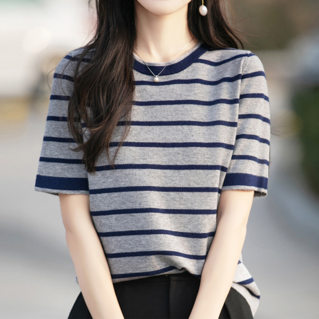 Marin Texture Stripe Knit Top