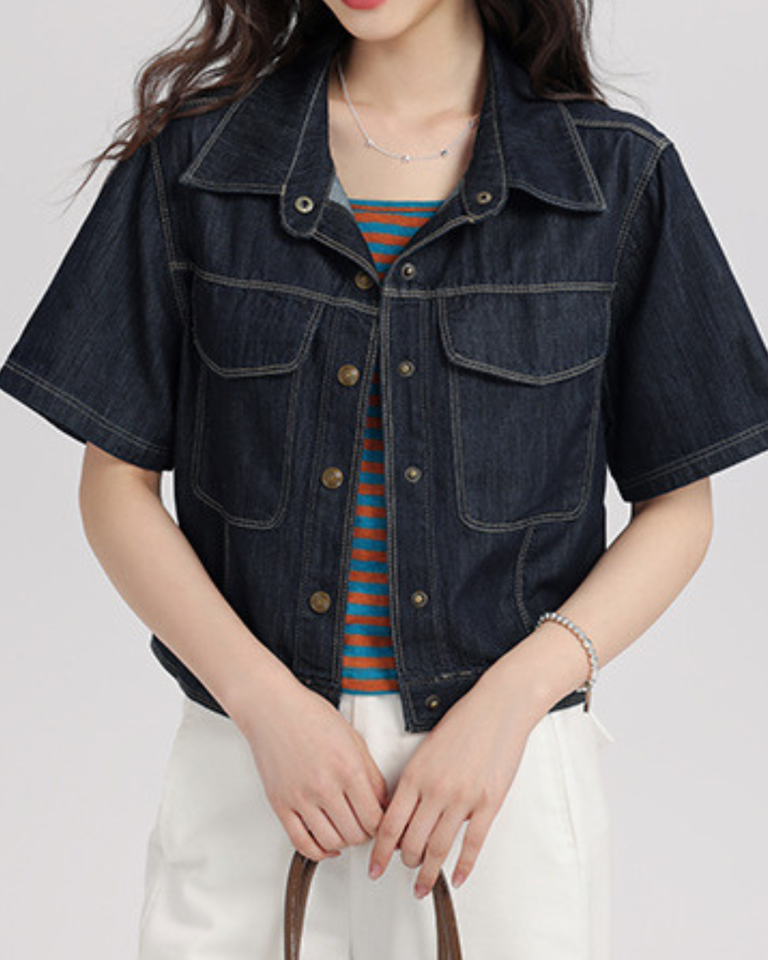 Nina Ease Indigo Denim Shirt