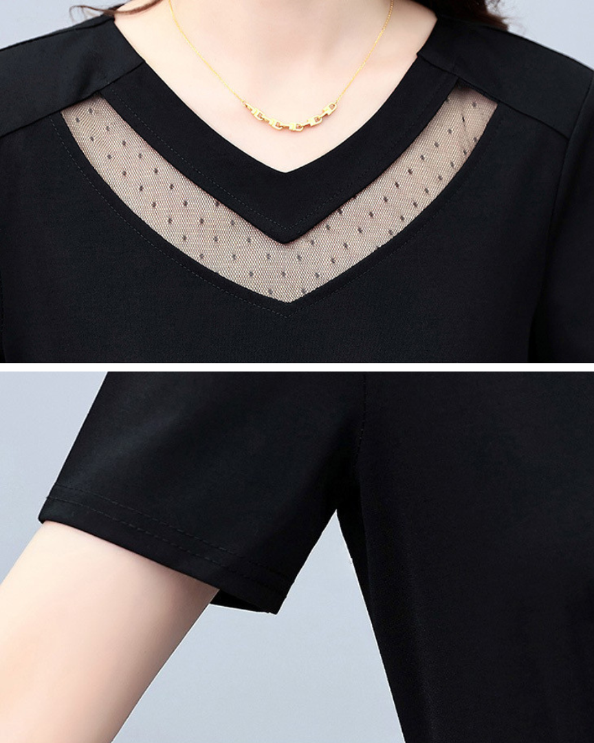 Ivy Bloom Mesh Flare Dress
