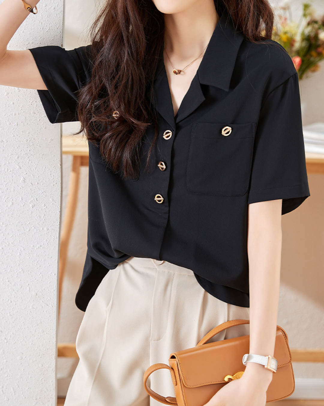 Mara Polished Pocket Shirt