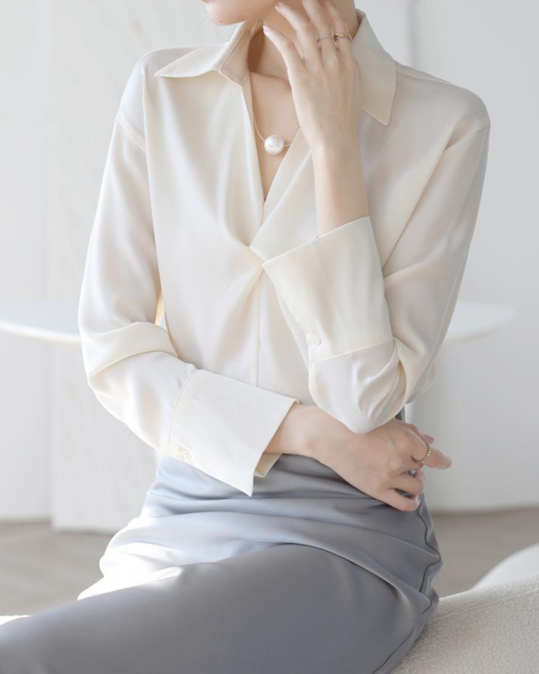 Elise Flow Light Drape Blouse